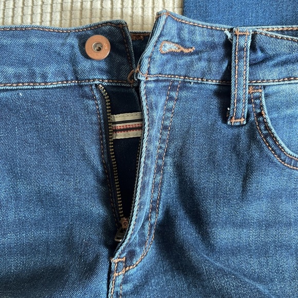 Anthropologie Pilcro Mid Rise Skinny Ankle Jeans Size 30 Blue Stretch - Picture 10 of 13